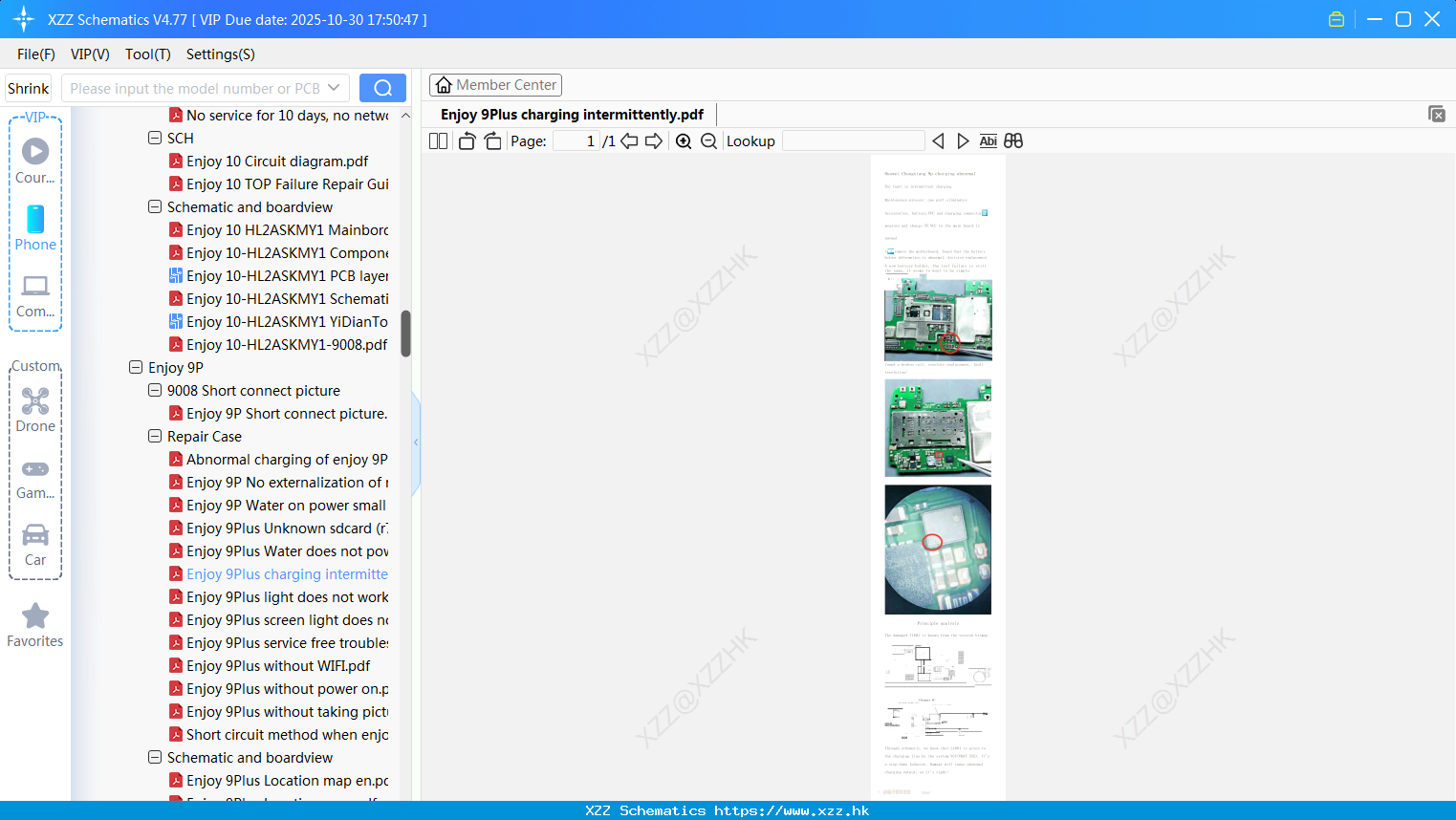 Huawei Enjoy 9Plus Charging Intermittently